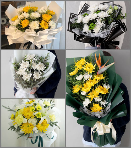 江苏南通崇川区钟秀街道百花村社区白事花束代送